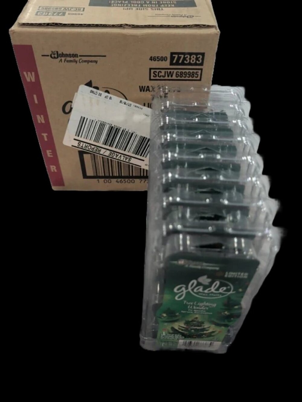 8 Pack of glade waxmelts in tree lightning wonder